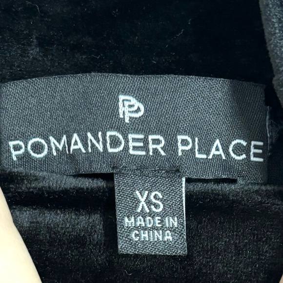 NEW Pomander Place Tuckernuck Black Velvet Mottershead Dress - Picture 8 of 9